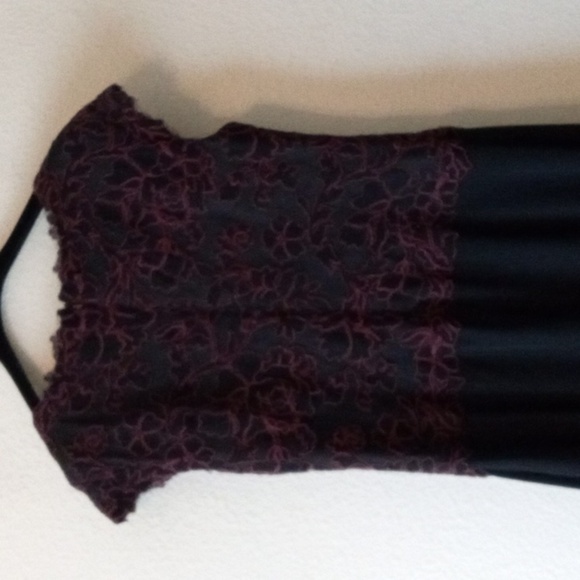 Tadashi Shoji Lace Dress Sokoto design black and red - Picture 6 of 9